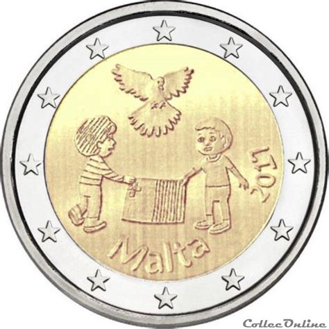 2 Euro Malte 2017 Coins Euros Malta Face Value 2 Euros