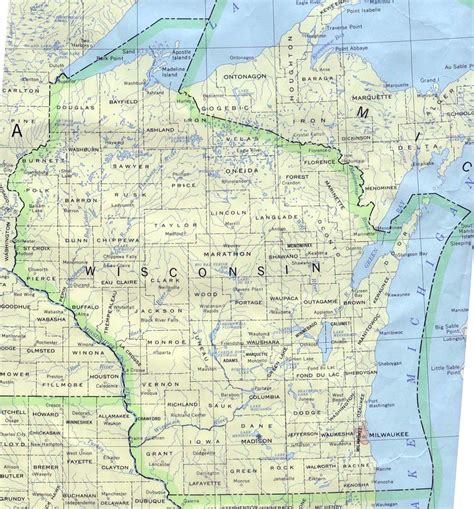 Map of Wisconsin (Political Map) : Worldofmaps.net - online Maps and Travel Information