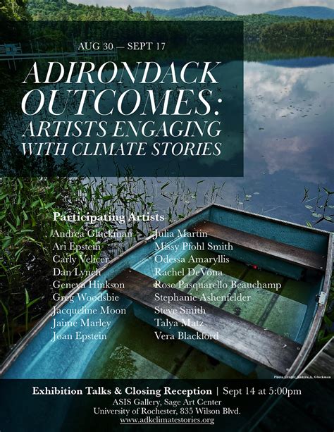 Adirondack Outcomes Exhibition Opens In Asis Gallery