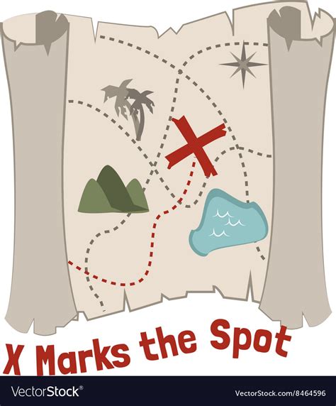X Marks Spot Royalty Free Vector Image Vectorstock