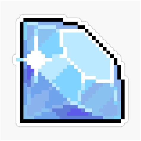 Pixel Gemstone Crystal Sticker For Sale By Thecatghost Redbubble