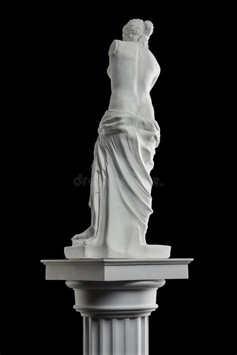 A Statue Of Venus Plaster Column Stock Image Image Of Antique Body