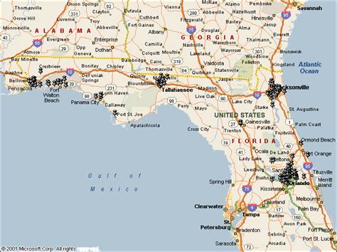 Map Of Florida And Ga Map