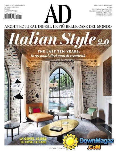 Ad Architectural Digest 112016 Download Italian Pdf Magazines