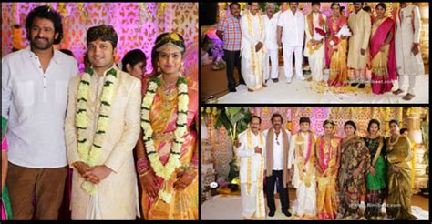 Celebs At Prabhu Thej And Varsha Wedding Photos Filmibeat