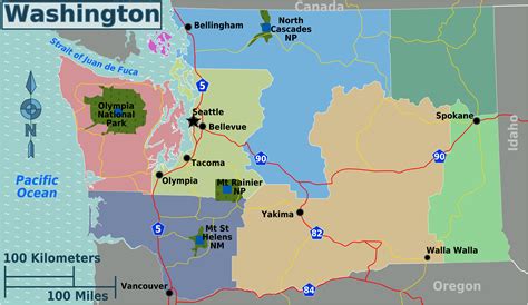 Washington Regions Map
