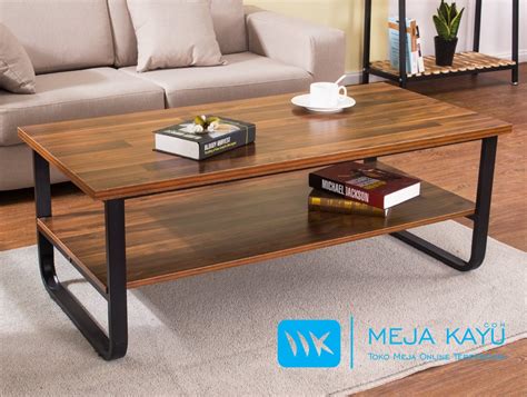 Buat meja kerja, meja belajar, meja dari besi dan multyplek, halo sobat, video kali ini tentang pembuatan meja kerja, atau meja. Meja Tamu Jati Model Puzzle Industrial | MejaKayu.com