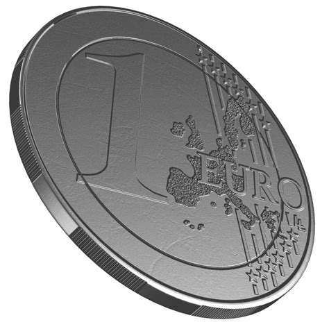 3d Model Coin 1 Euro Cyprus