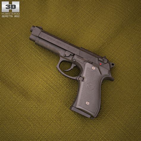 Beretta M9 3d Model Weapon On Hum3d