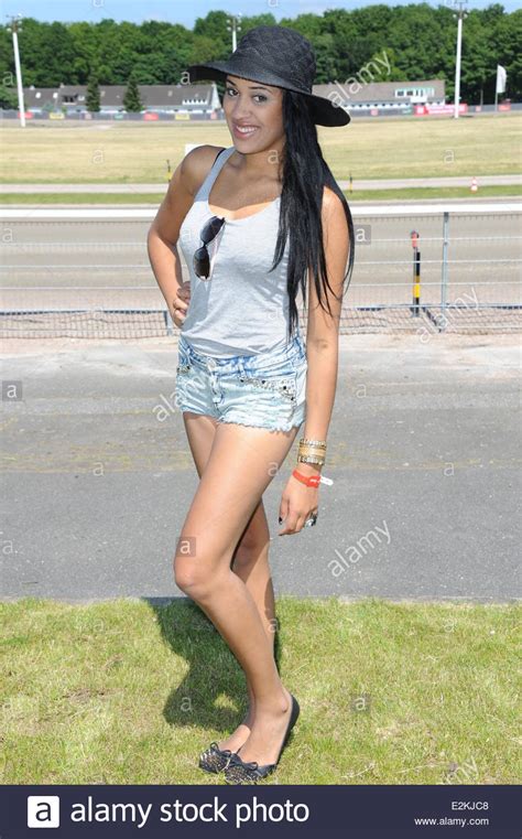 Sarah Joelle Jahnel At BILD Renntag Celebrity Race At Trabrennbahn Stock Photo Royalty Free