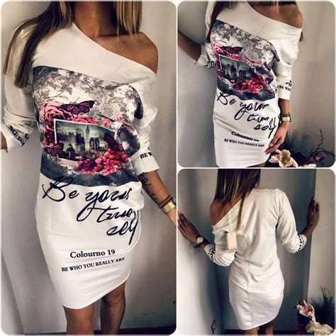 Hualong Customed Printed One Shoulder Drape Dress Online Store For