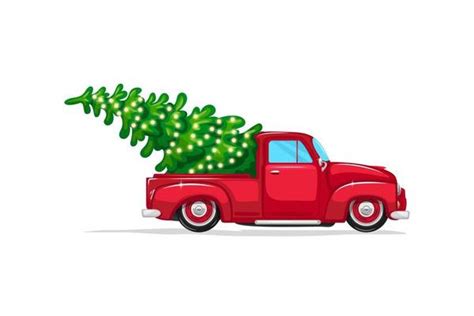 Christmas Truck Vector Art Icons And Graphics For Free Download
