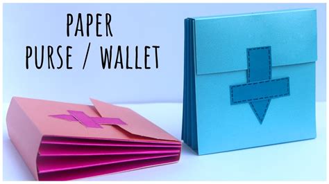 How To Make Paper Purse Diy Paper Wallet Small Paper Bags Handmade