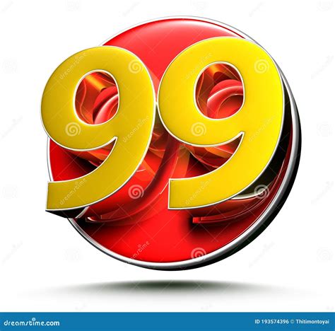 Number 99 3d Stock Illustration Illustration Of Logotype 193574396