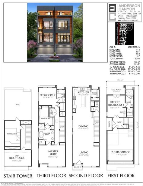 Important Ideas 2 Story Townhouse Plans House Plan 2 Bedroom