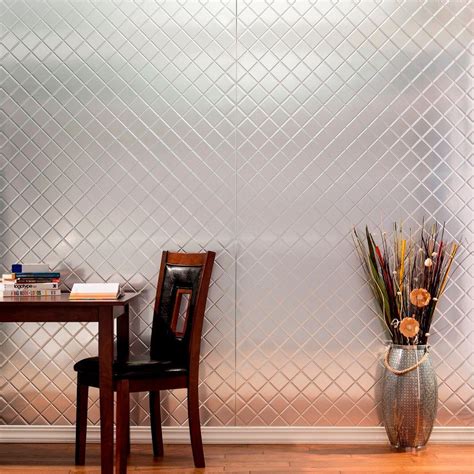 Panels are soundproof and will help to reduce echo effect in large spaces. Fasade 96 in. x 48 in. Quilted Decorative Wall Panel in ...