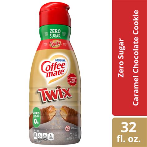 Nestle Coffee Mate Twix Flavored Creamer Zero Sugar Liquid Creamer