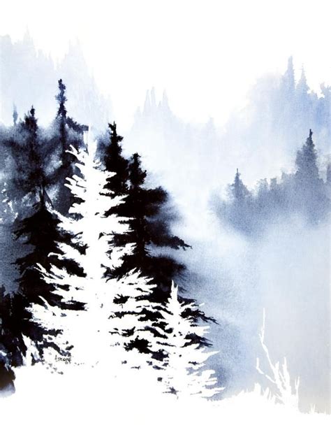 Forest Indigo Art Print By Teresa Ascone Paintings