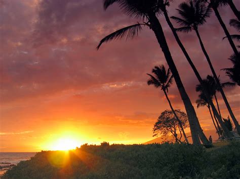 Paradise Sunset On The Island Of Maui Hawaii Grégory