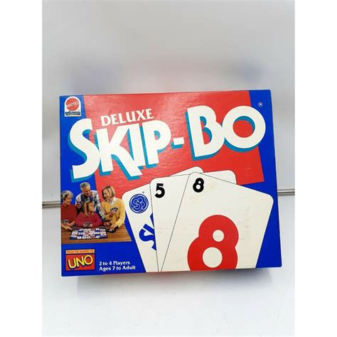 Skip Bo Deluxe Card Game 1992 The Ultimate Sequencing Board Etsy