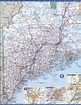 Maine detailed road map.Map of Maine with cities and highways