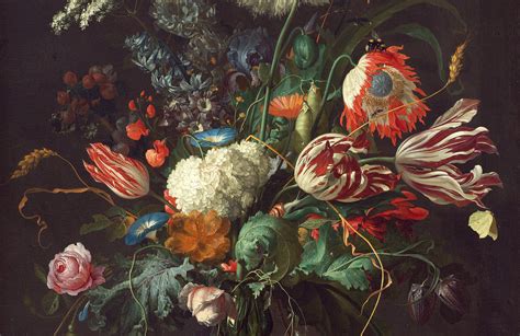 Vase Of Flowers By De Heem Mural Uk