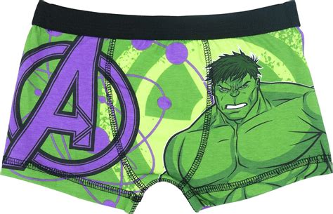Marvel Avengers Assemble Incredible Hulk Boys Boxer Shorts