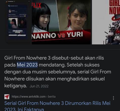 On · Kirim Menfess Cek Pinned Twt On Twitter Girl From Nowhere Season 3 Kapan Tayang Dah