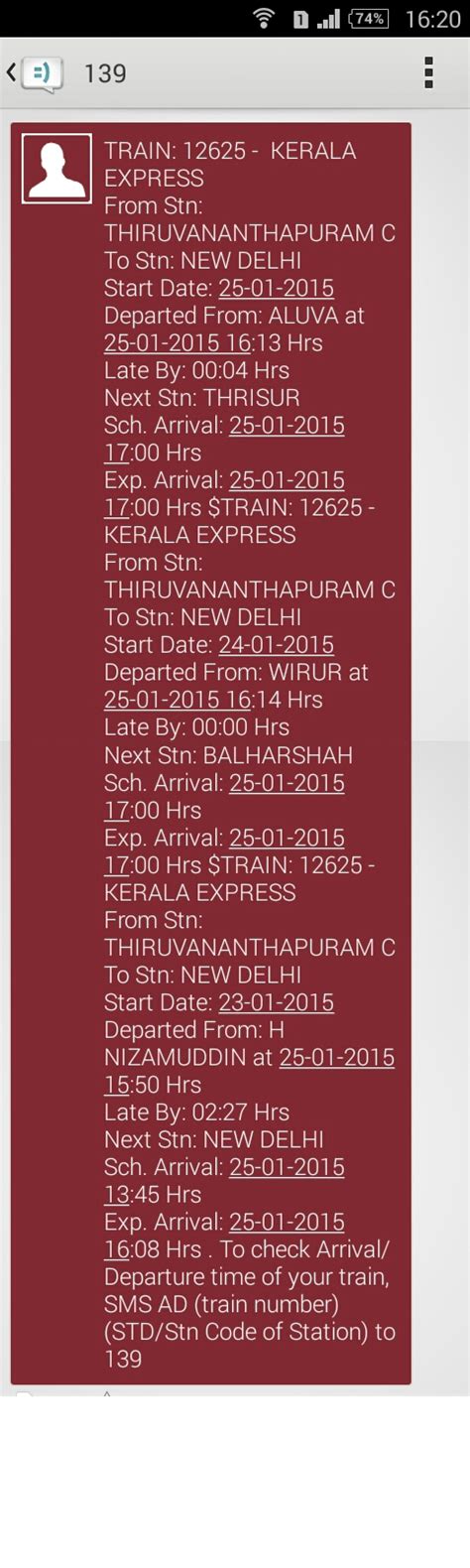 It starts from trivandrum central at 11hr 15 mins on sun,mon,tue,wed,thu,fri,sat and reaches new delhi at 61hr 45 mins covering 3031.1 km. Where is My Train? How to Find Your Train's Location - 24 ...