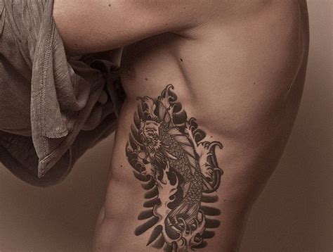 Quote tattoo on man right side rib. The 60 Best Rib Tattoos for Men | Improb