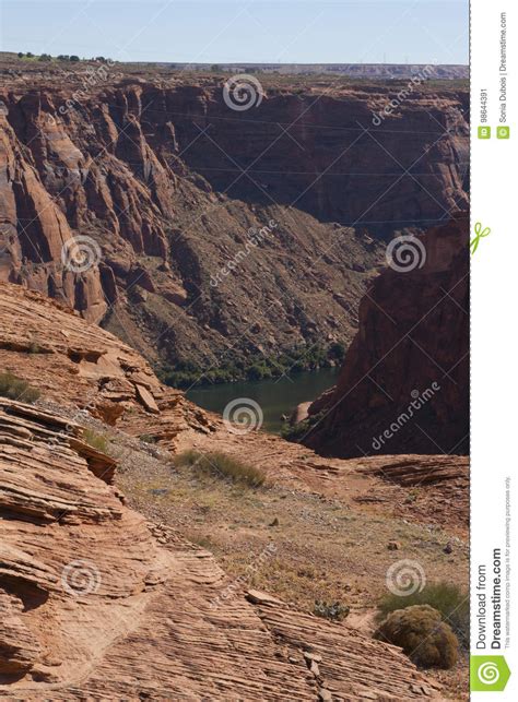 colorado river at glen canyon dam arizona stock image image of colorado geological 98644391