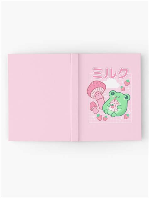 Cute Cottagecore Frog Strawberry Retro 90s Kawaii Aesthetic Y2k Japanese Pink Fungi Mushrooms