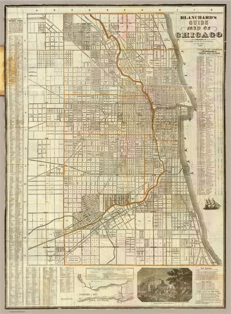 Map Of Chicago Old Historical And Vintage Map Of Chicago