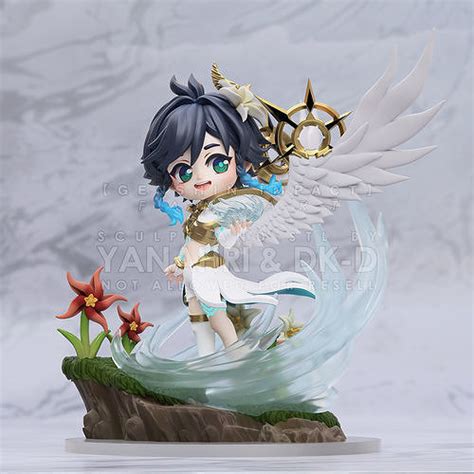 Genshin Impact Archon Venti Chibi With Special Effect And Base 3d Model