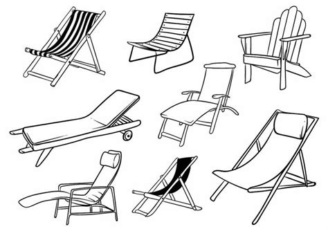 This pool chair features an adjustable seat that allows you to customize the floatation level, and it's comfortable to sit in and recline comfortably. Deck Chair Set - Download Free Vectors, Clipart Graphics ...