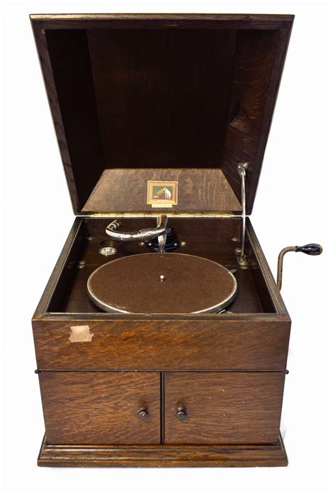 HMV model 111 grand table gramophone OAK case DoGramofonu.PL
