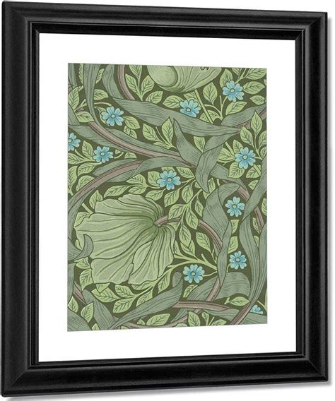 Wallpaper Sample With Forget Me Nots Print Canvas Art Framed Print