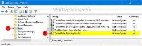 Allow Or Block Access To Store App In Windows 10 Windows 10 Tutorials