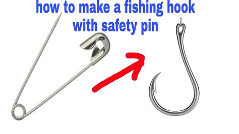How To Make A Fishing Hook Using Safety Pin Youtube
