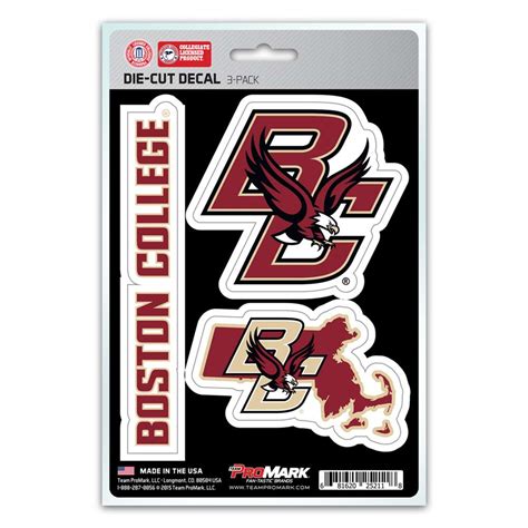 Boston College Eagles Decals 3 Pack