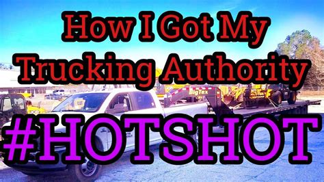 At dot operating authority we help companies through the application process. How I Got My Hot Shot Trucking Authority, Hotshot Trucking ...