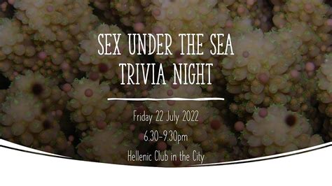 Sex Under The Sea Trivia Night Hellenic Club In The City Canberra 22