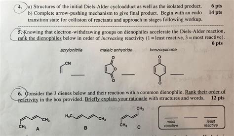 Solved For Number 4 We Had A Reaction Using Maleic