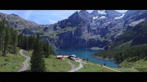 Oeschinensee In Kandersteg Schweiz Oeschinen Lake Switzerland Youtube