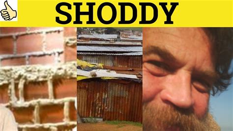🔵 Shoddy Shoddily Shoddy Meaning Shoddy Examples Shoddy