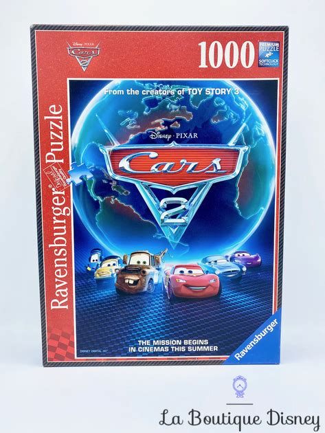 Puzzle 1000 Pièces Cars 2 Disney Pixar Ravensburger N°190638 Affiche