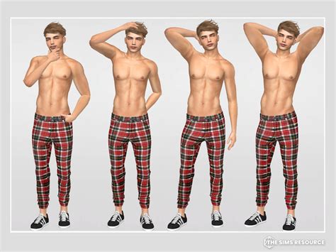 The Sims Resource Cas Pose For Male Sim Set 06 Loner Trait
