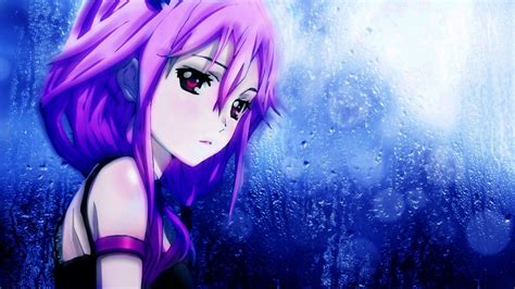Fond Décran Illustration Anime Filles Anime Cheveux Roses Guilty