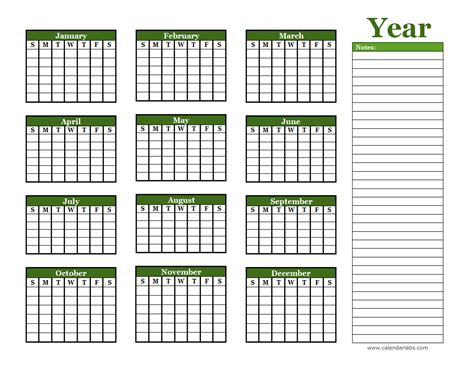 Yearly Blank Calendar With Holidays Free Printable Templates Uk 2022