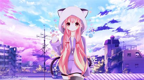 A Simple Purple Day Anime Wallpaper By Siimeo Anime Wallpaper Awesome Anime Anime